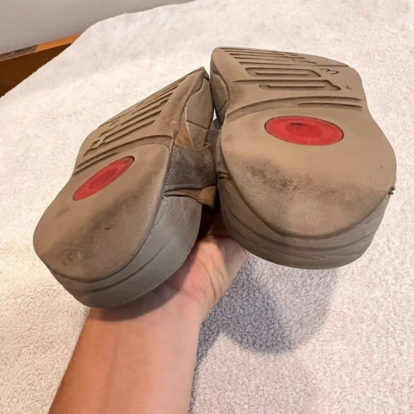 Fitflop MensTaupe Sling Nylon Walking Sandal 11 Flat Comfort Slip On Casual - Picture 9 of 12